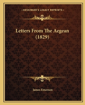 Paperback Letters From The Aegean (1829) Book