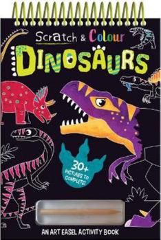 Hardcover Scratch and Colour Dinosaurs Book