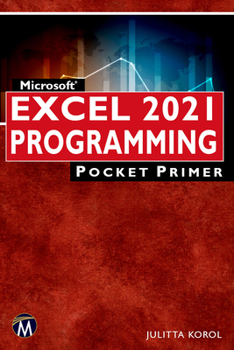Paperback Microsoft Excel 2021 Programming Pocket Primer Book