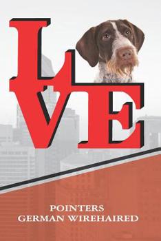 Paperback Pointers German Wirehaired: Dog Love Park Isometric Dot Paper Notebook Book Is 120 Pages 6x9 Book