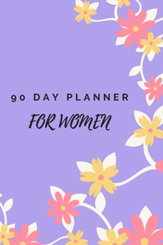 Paperback 90 Day Planner for Women: New Habit Tracker Book