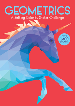 Paperback Geometrics: A Striking Color-By-Sticker Challenge Book