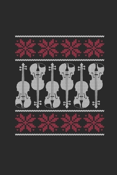 Christmas Cello: Graph Paper Notebook (6 x 9 - 120 pages) Christmas Themed Notebook for Daily Journal, Diary, and Gift