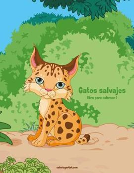 Paperback Gatos salvajes libro para colorear 1 [Spanish] Book