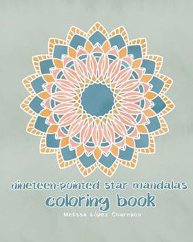 Paperback Nineteen-Pointed Star Mandalas, Coloring Book