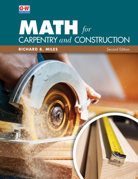 Paperback Math for Carpentry and Construction Book