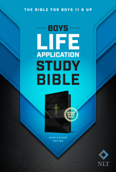 Imitation Leather Boys Life Application Study Bible NLT, Tutone Book