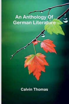 Paperback An anthology of German literature Book