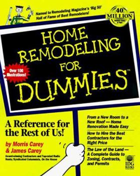 Paperback Home Remodeling for Dummies Book