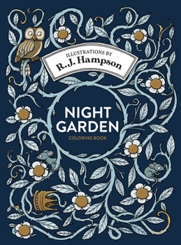 Hardcover Night Garden Coloring Book