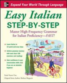 Paperback Easy Italian Step-By-Step Book