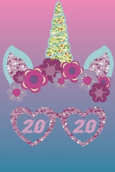 2020: Monthly Weekly Vertical Days Dated Agenda with Monday Start | January through December Organizer | 2020 Unicorn Planner (Gratitude Favors Series)