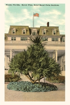 Paperback Vintage Journal Hotel Royal Palm Gardens, Miami, Florida Book