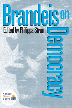 Paperback Brandeis on Democracy Book