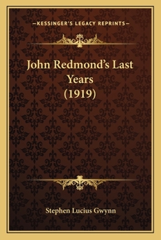 Paperback John Redmond's Last Years (1919) Book