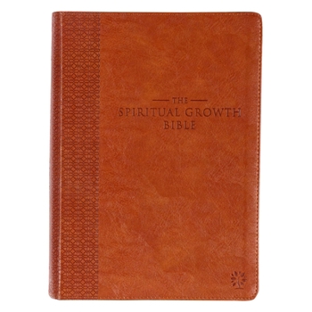 Imitation Leather The Spiritual Growth Bible, Study Bible, NLT - New Living Translation Holy Bible, Faux Leather, Saddle Tan Book