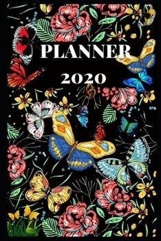 Paperback 2020 Planner: Journal Notebook butterflies Book