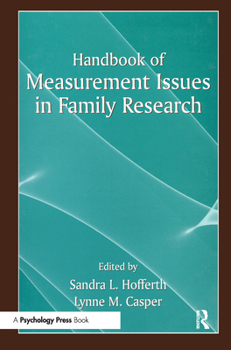 Paperback Handbook of Measurement Issues in Family Research Book