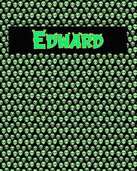 Paperback 120 Page Handwriting Practice Book with Green Alien Cover Edward: Primary Grades Handwriting Book