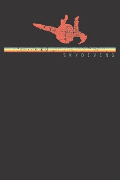 Notebook: Skydiver Skydiving Retro Skydive Vintage Gift Dot Grid 6x9 120 Pages