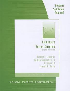 Paperback Elementary Survey Sampling Student Solutions Manual Book