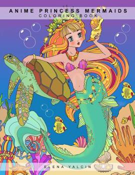 Paperback Coloring book ANIME Princess Mermaids Book