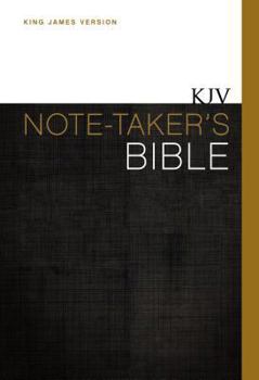 Hardcover KJV, Note-Taker's Bible, Hardcover, Red Letter Edition Book