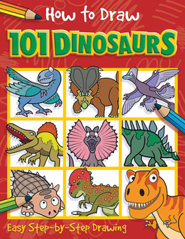 Paperback How to Draw 101 Dinosaurs Book