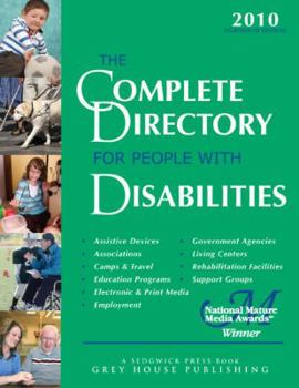 Paperback The Complete Directory for People with Disabilities 2010 Book