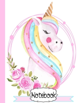 Notebook: 4x4 Graph Book 8.5x11 110 Pages White Graphing Paper Soft Cover Unicorn Themed Paperback for School