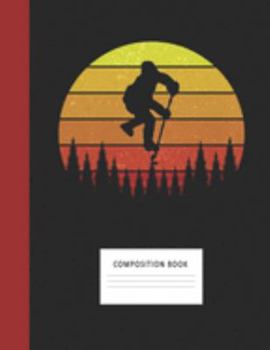 Composition Book: Field Hockey 200 Wide Ruled Lined Pages Retro Vintage Sunset Classic Notebook, Writing Pad & Practice Journal | Assignments, Class ... Organizer, Homeschool, College & University