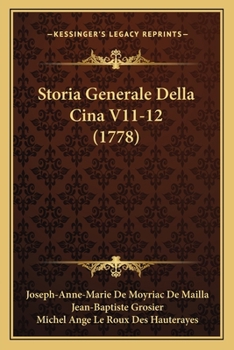 Paperback Storia Generale Della Cina V11-12 (1778) [Italian] Book