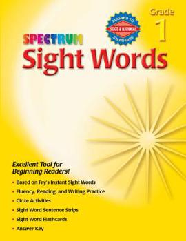 Paperback Sight Words, Grade 1 (Spectrum) Book