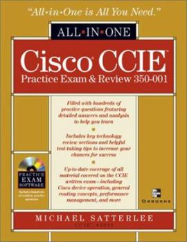 Hardcover Cisco CCIE Practice Exam & Review [With CDROM] Book