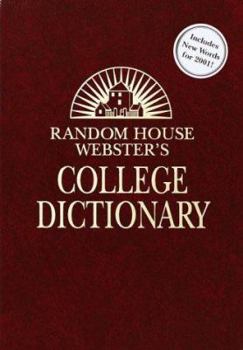 Hardcover Random House Webster's College Dictionary: Second Edition (Deluxe Leather-Look Ed) Kraft Based Book