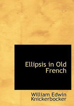 Hardcover Ellipsis in Old French Book