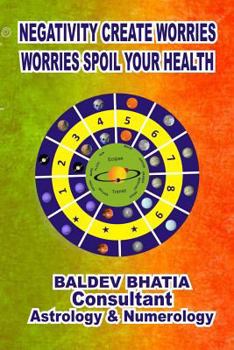 Paperback Negativity Create Worries- Worries Spoil Your Health Book