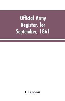 Paperback Official Army Register, for September, 1861 Book