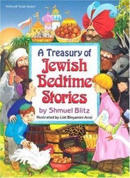 Hardcover A Treasury of Jewish Bedtime Stories Book