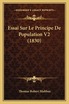 Paperback Essai Sur Le Principe De Population V2 (1830) [French] Book