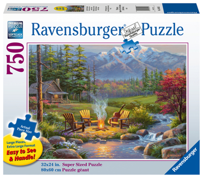 Ravensburger 16445 Riverside Kingdom 750 Piece Large Pieces Jigsaw Puzzle for Adults - Every Piece is Unique, Softclick Technology Means Pieces Fit Together Perfectly