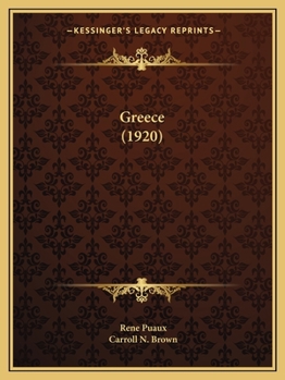 Paperback Greece (1920) Book