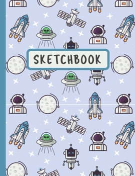 Paperback Sketchbook: Large Notebook for Drawing, Doodling or Sketching: 108 Pages, 8.5" x 11". (Framed Blank Paper Drawing and Writing Jour Book