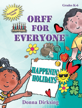 Paperback Orff for Everyone: Happenin' Holidays Book