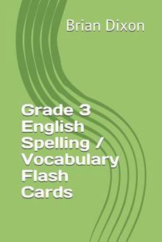 Paperback Grade 3 English Spelling / Vocabulary Flash Cards Book