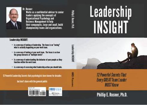 Hardcover Leadership INSIGHT: 12 Powerful Secrets Book