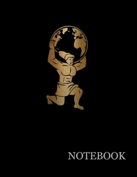 Paperback Golden Titan God Black Notebook- Golden Titan Black Notebook Grid Sturdy High Quality Premium White Paper 8.5x11 200 pages Book