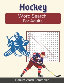 Paperback Hockey Word Search For Adults: Medium Difficulty Puzzle Book in Large Print for Hockey Fans [Large Print] Book