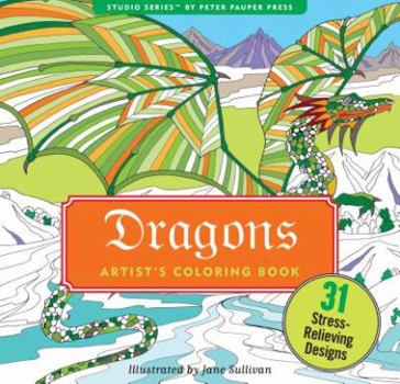Paperback Dragons Adult Coloring Book