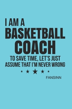 Paperback Cool Basketball Coach Notebook: Graph Paper Journal 6x9 - 120 Pages Book